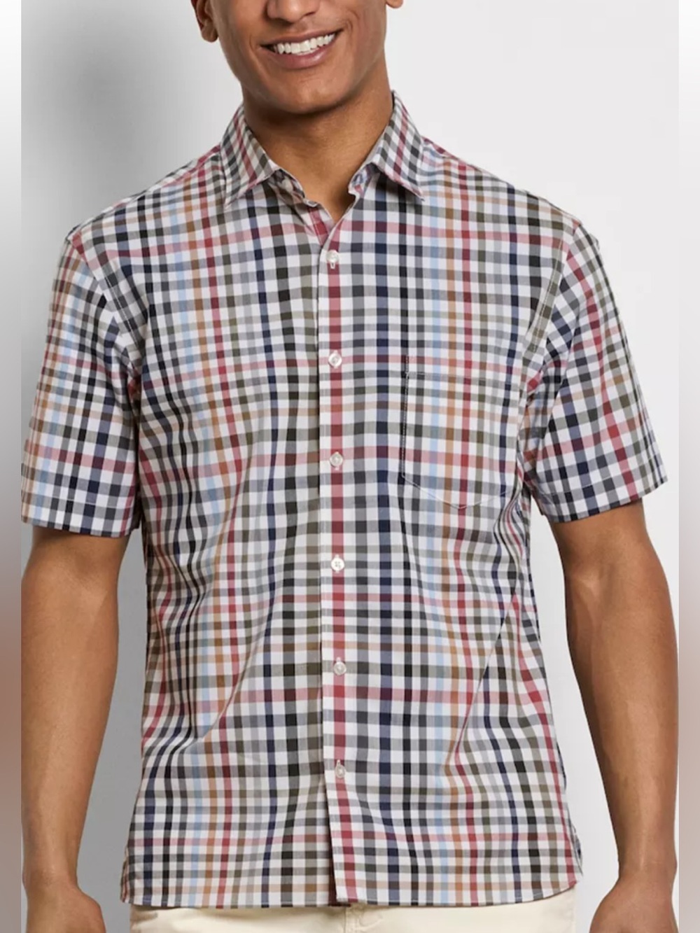 VAN HOUSEN Bottom down  short sleeve shirt